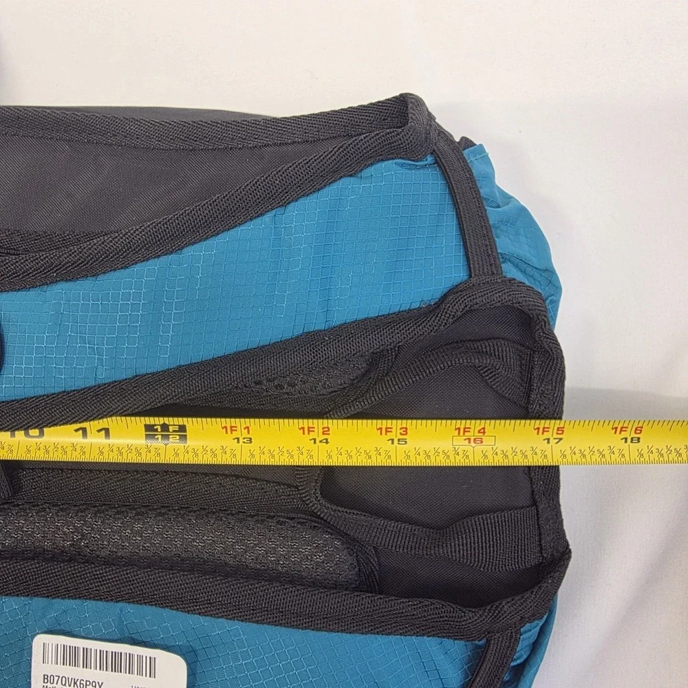 MothyBot Hydration Pack Backpack 2L Bladder Hiking Camping Blue Reflective